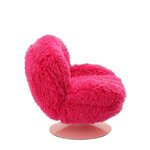 Roosa pöörlev tugitool (memento faux sheepskin)