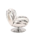 Hõbedane pöörlev tugitool (memento shiny)