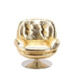 Kuldne pöörlev tugitool (memento shiny)