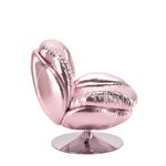 Roosa pöörlev tugitool (memento shiny)