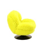 Kollane pöörlev tugitool (memento faux sheepskin)