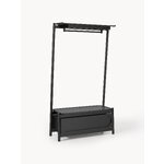 Black Solid Wood Floor Rack (Libby)