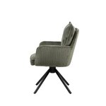 Zaļš grozāms ēdamistabas krēsls Moda