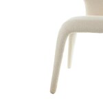 Balta Bouclé valgomojo kėdė Mocha