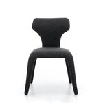 Tamsiai pilka Bouclé Valgomojo kėdė Mocha