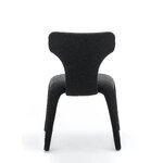 Tamsiai pilka Bouclé Valgomojo kėdė Mocha