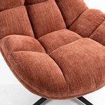 Terakotos spalvos fotelis Molto