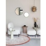 Beige round metal coffee table sverre (white label) intact