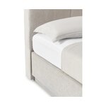 Light gray Bed (Oberon) 140x200