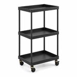 Black Metal Charging Cart for Table Lamps (Servo)