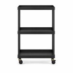 Black Metal Charging Cart for Table Lamps (Servo)