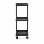 Black Metal Charging Cart for Table Lamps (Servo)