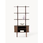 Narrow brown shelf with cabinet (calary) whole