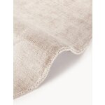 Light Beige Round Viscose Rug (Jane)D=200