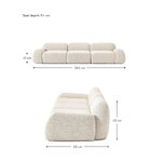 Light Beige Modular Buklee Sofa (Wolke)