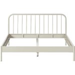 Light Beige Metal Bed (Sanna) 160x200