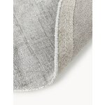 Grey Round Viscose Rug (Jane)