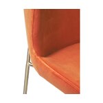 Orange Velvet Chair (Tess)