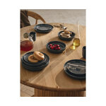 Dark gray breakfast plates Nessa 4 pcs (WW) Ø 19