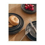 Dark gray breakfast plates Nessa 4 pcs (WW) Ø 19