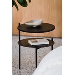 Black small round coffee table tu (noomaa) intact