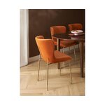 Orange Velvet Chair (Tess)