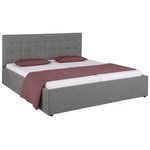 Gray upholstered bed (180x200) (soon)