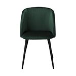 Green velvet chair (yoki)