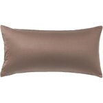 Tumši brūna kokvilnas spilvendrāna (Comfort) 40x80