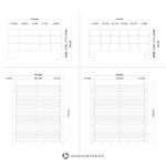 White Design Bed with Rounded Lines 160x200cm (size selection) (Michelin)