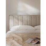 Кровать континентальная светло-бежевая (livia) 180x200 цельная