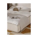 Light Beige Upholstered Bed (Sofia) 180x200