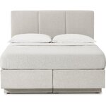 Light gray Bed (Oberon) 140x200