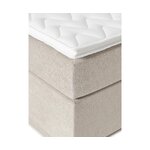 Dark beige continental bed (oberon) 140x200