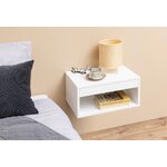 White wall-mounted nightstand cholet (actona)