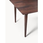 Dark Brown Solid Wood Dining Table (Archie) 220x110