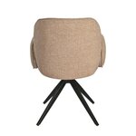 Beige Swivel Dining Chair Osiris