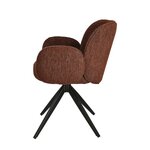 Burgundy Swivel Dining Chair Osiris
