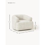 Light beige armchair (Sofia)