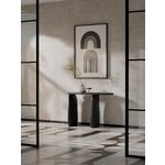 Black Solid Wood Console Table (Pamuk)