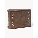 Brown wall-mounted bedside table (calary) complete