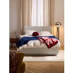 Светло-серая кровать Continental (Oberon) 180x200