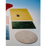 Light Beige Round Viscose Rug (Jane)D=300
