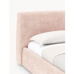 Light Pink Upholstered Bed (Cloud) 140x200