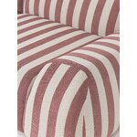 Striped Corner Sofa (Striped Fabric Black)