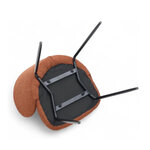 Caramel-colored Pemba dining chair (Pro Living)