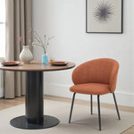 Caramel-colored Pemba dining chair (Pro Living)