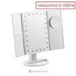 Kosmeettinen peili LED-valolla (kosmos), jossa on kauneusvirheitä