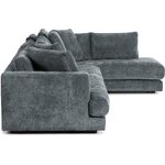 Grey Large Corner Sofa (Tribeca)