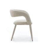 Balts bukle ēdamistabas krēsls Ponte